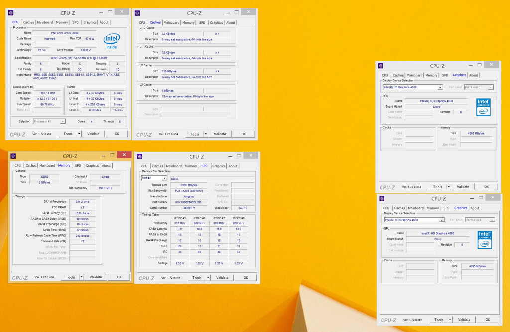 xmg p505 component test