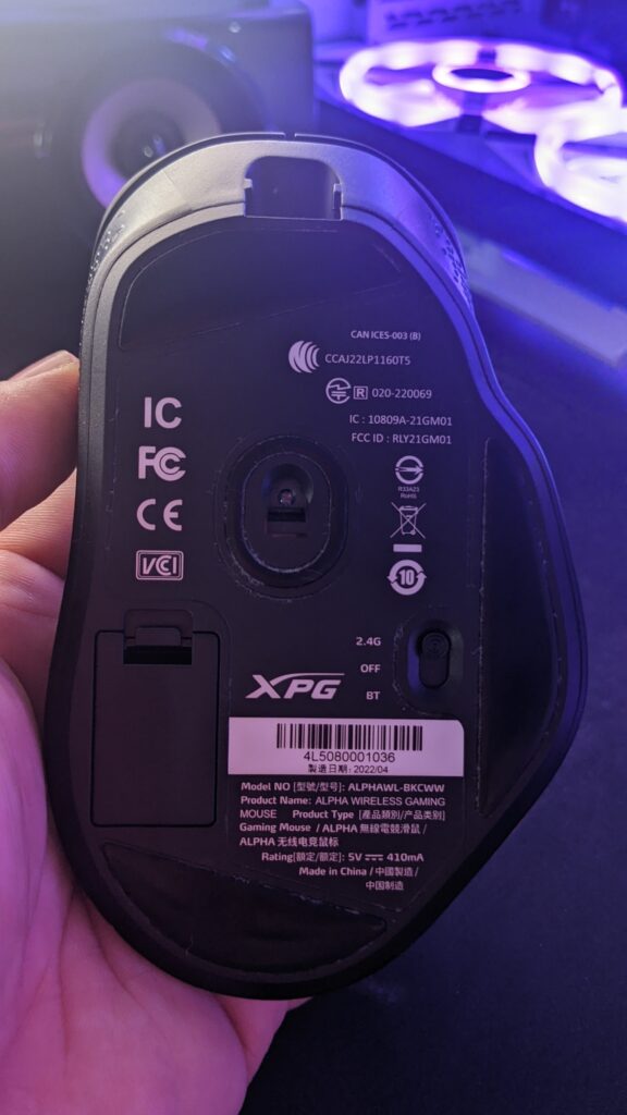 xpg alpha gaming mouse